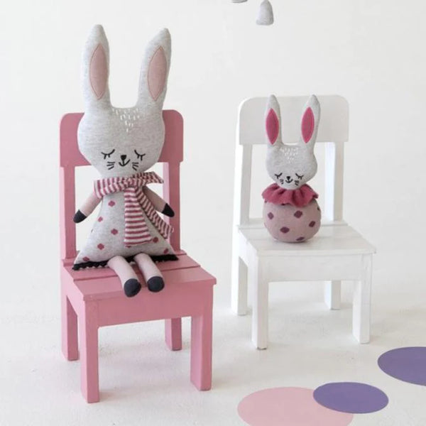 Poppy Bunny Large Cotton Knit Toy Doll