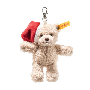 Ben Christmas 12cm Steiff Plush Miniature Teddy Bear Key Ring Pendant