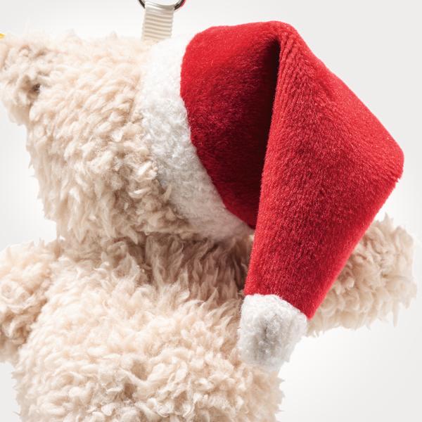 Ben Christmas 12cm Steiff Plush Miniature Teddy Bear Key Ring Pendant