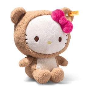 Steiff Hello Kitty 20cm Beige Soft & Cuddly Friends Children's Plush Toy Teddy Bear