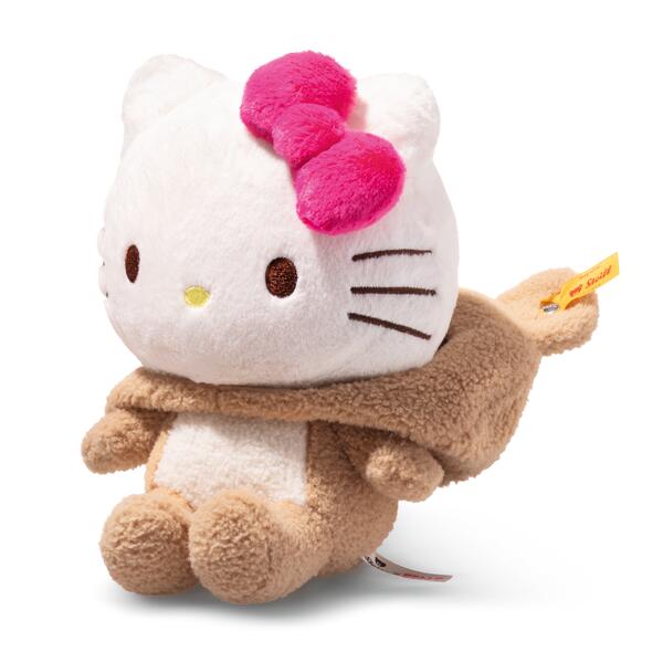 Steiff Hello Kitty 20cm Beige Soft & Cuddly Friends Children's Plush Toy Teddy Bear