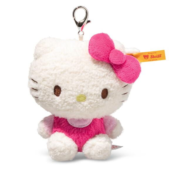 Steiff Hello Kitty White / Pink Keyring Bag Charm Pendant