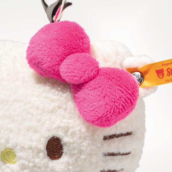 Steiff Hello Kitty White / Pink Keyring Bag Charm Pendant