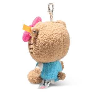 Steiff Hello Kitty Beige / Blue Keyring Bag Charm Pendant