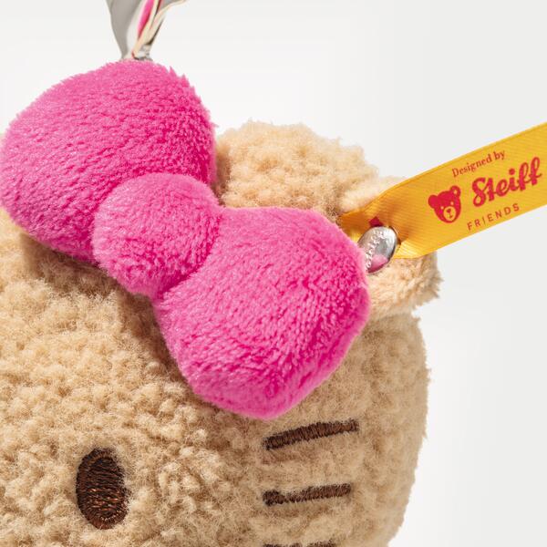 Steiff Hello Kitty Beige / Blue Keyring Bag Charm Pendant