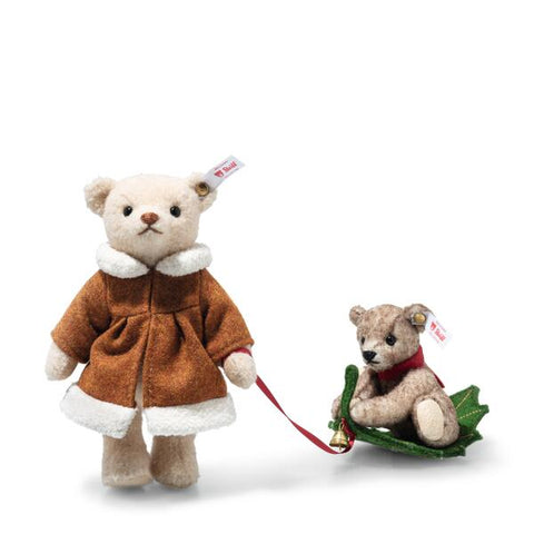 Mama Teddy Bear with child on Holly Express Pre-Order Deposit