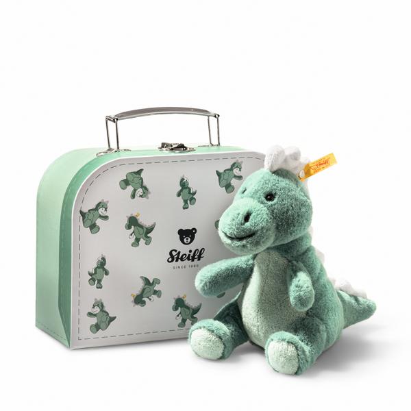 Steiff Joshi Plush Baby T-Rex in Suitcase