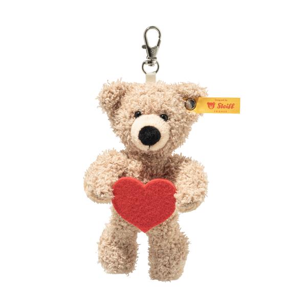 Fynn Beige Keyring Bag Charm Miniature Teddy Bear Love