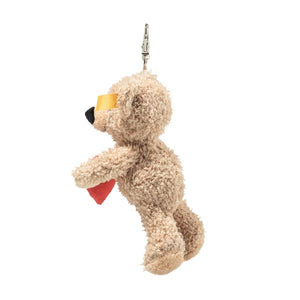 Fynn Beige Keyring Bag Charm Miniature Teddy Bear Love
