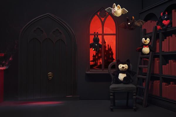 Steiff Nibble the Vampire Plush Halloween Collection Penguin