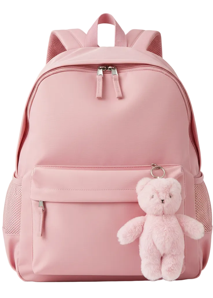 Mini Pink 20cm Teddy Bear Alimrose Bag Charm