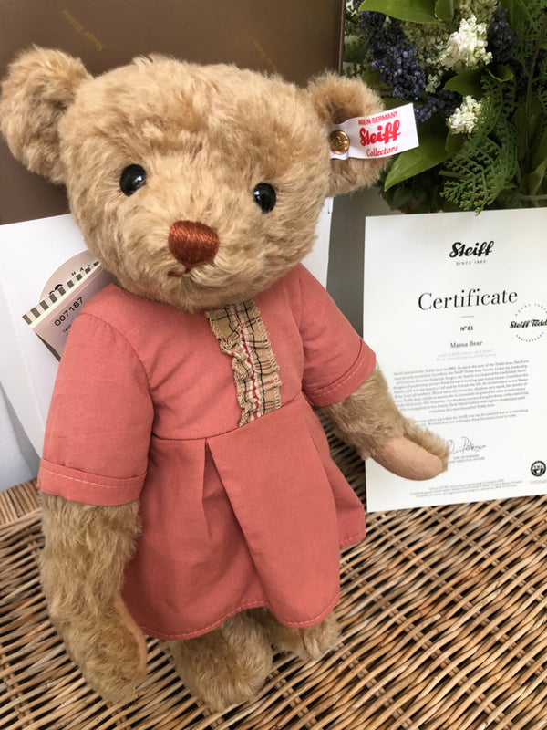 Mama Teddy Bear 30cm Mohair Steiff Bear Family Collection No 81