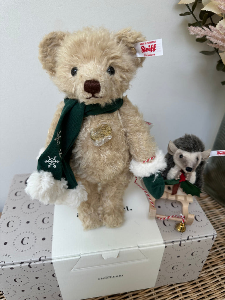 Teddys for Tomorrow Steiff Teddy Bear with Hedgehog Pair No 243