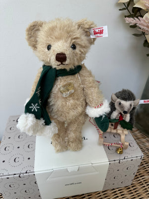 Teddys for Tomorrow Steiff Teddy Bear with Hedgehog Pair No 243