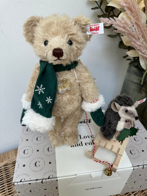 Teddys for Tomorrow Steiff Teddy Bear with Hedgehog Pair No 243