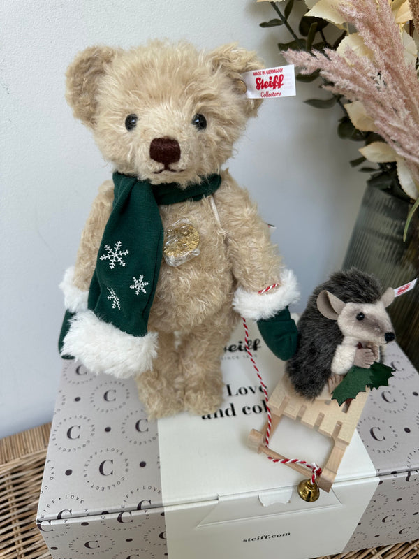 Teddys for Tomorrow Steiff Teddy Bear with Hedgehog Pair No 243