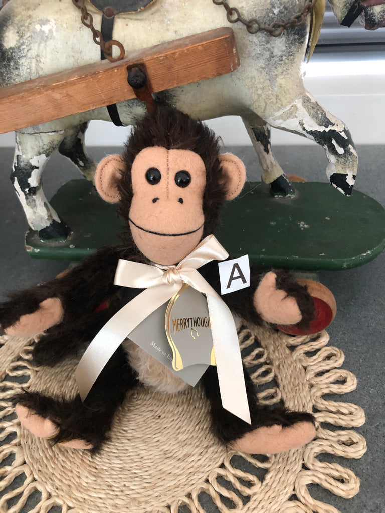 Milo Monkey Merrythought Mohair Bear Handmade in the UK