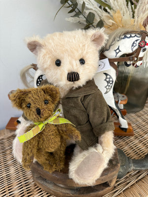 Cederic Fully Jointed Mohair Handmade 33cm Collectable Teddy Bear