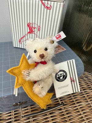 Steiff Christmas Decoration Miniature Teddy Bear Ornament on shooting Star No 247