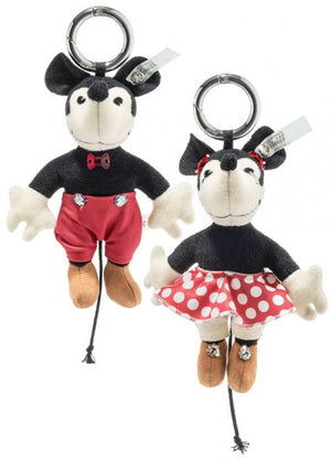 Minnie Mouse Swarovski Pendant Key Ring Miniature Bag Charm