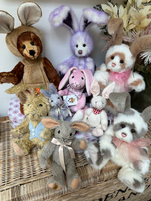 Binky Bunny Merrythought Mohair Rabbit Handmade in the UK