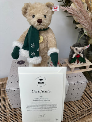 Teddys for tomorrow Teddy Bear with Hedgehog No 264