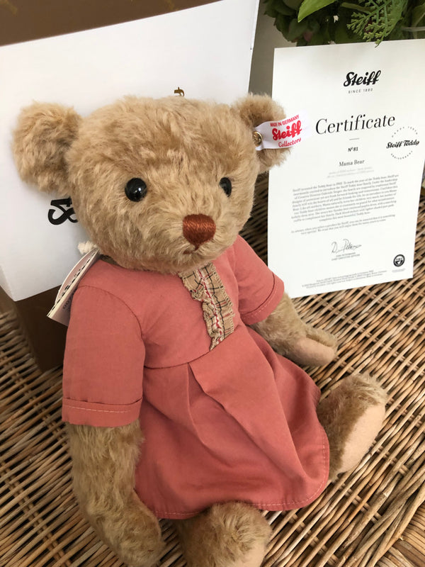 Mama Teddy Bear 30cm Mohair Steiff Bear Family Collection No 81