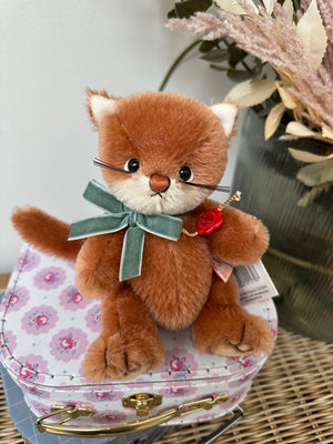 Daphne Hermann Teddy Original  Limited Edition Miniature Collectable Mohair Kitten Cat No 81