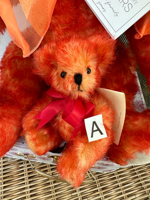 Fiery Peter Fully Jointed Miniature Mohair Handmade Collectable Teddy Bear