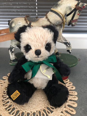 Antique Panda 10 Inch Teddy Bear Handmade in the UK