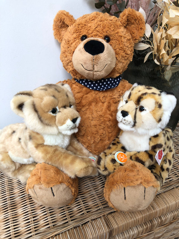 Cheetah Hermann Plush 26cm Soft Childrens Toy