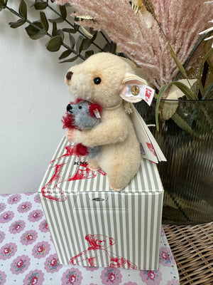 Lina Mouse with Miniature Harlekin Teddy Bear No 157