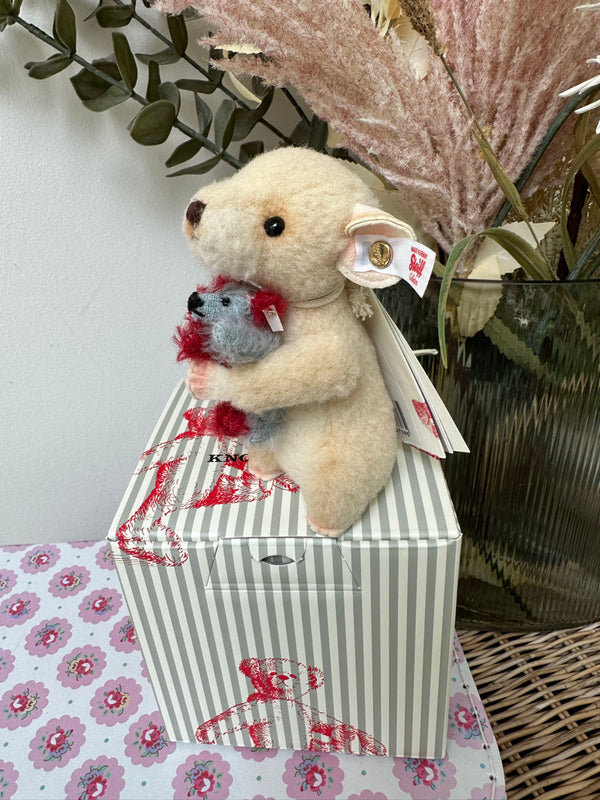 Lina Mouse with Miniature Harlekin Teddy Bear No 157