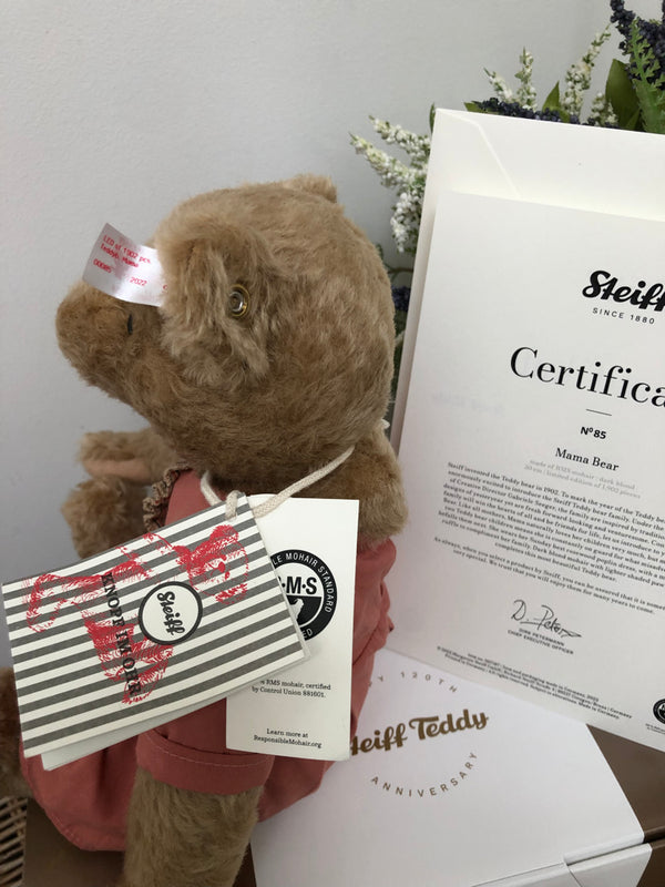 Mama Teddy Bear 30cm Mohair Steiff Bear Family Collection No 85
