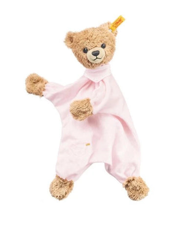 Sleep Well Steiff Baby Pink Bear Comforter