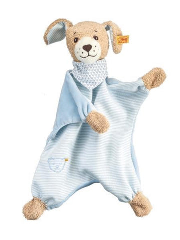 Good Night Puppy Dog Steiff Baby Blue Soother Comforter