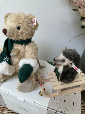 Teddys for Tomorrow Steiff Teddy Bear with Hedgehog Pair No 243