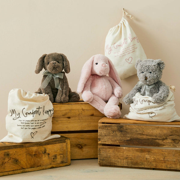 Darcy My Comfort Grey Plush Teddy Bear
