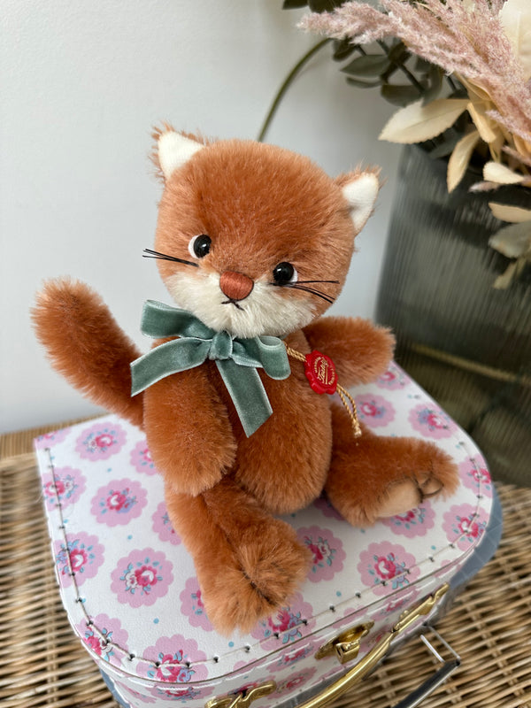 Daphne Hermann Teddy Original Limited Edition Miniature Collectable Mohair Kitten Cat No 74