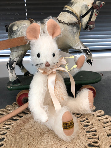 Mabel Mouse Merrythought Mohair Rabbit Handmade in the UK