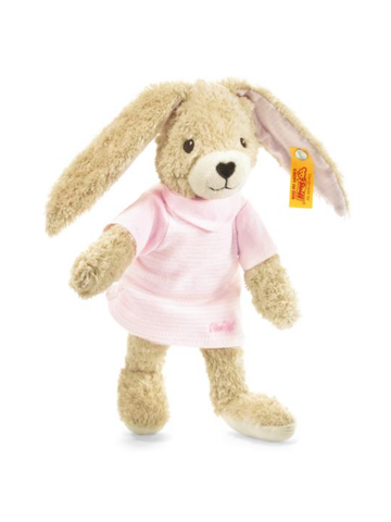 Hoppel Pink Rabbit Steiff Baby Collection 20cm Organic Cotton