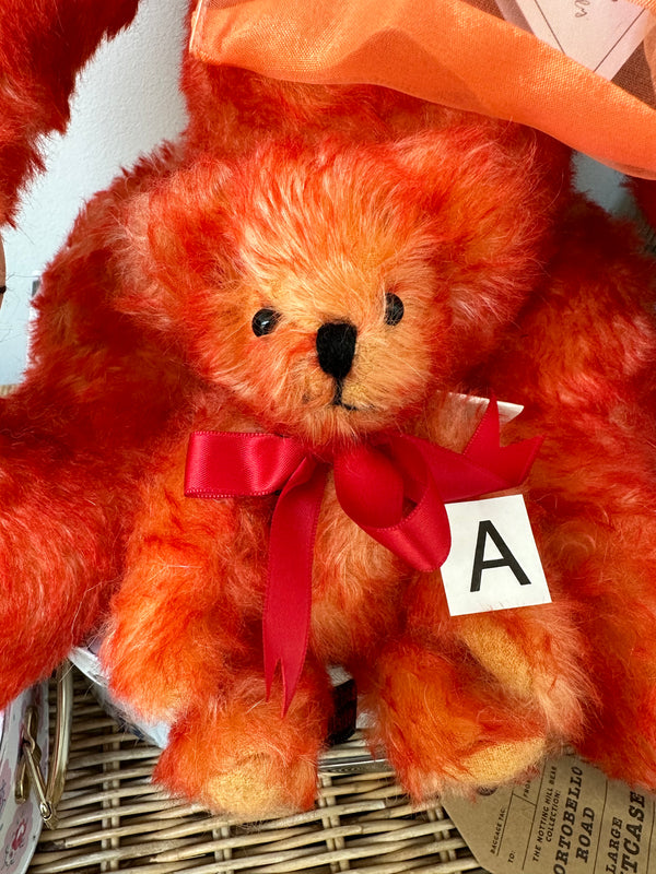 Fiery Peter Fully Jointed Miniature Mohair Handmade Collectable Teddy Bear