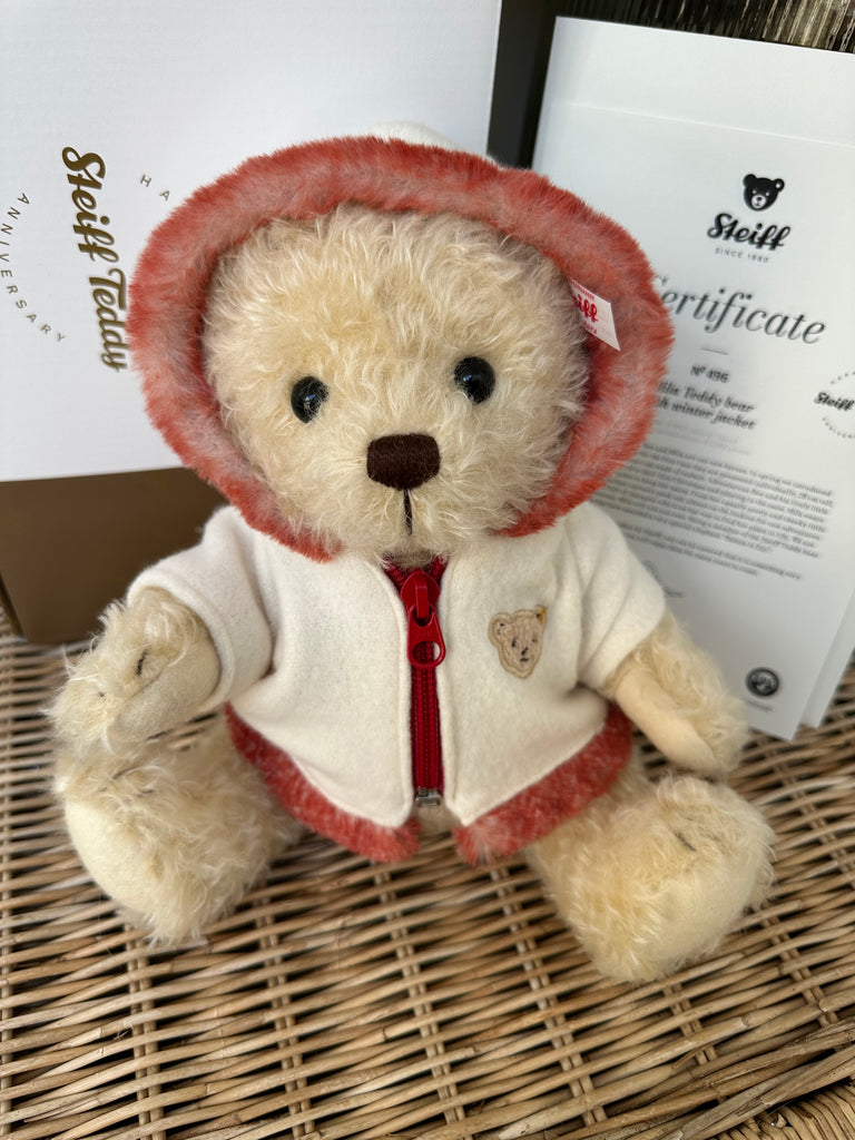 Steiff Mila Teddy Bear with Winter Jacket - Goviers of Sidmouth