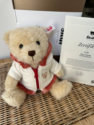 Mila Limited Edition Steiff Collectable Teddy Bear with Winter Jacket No 492