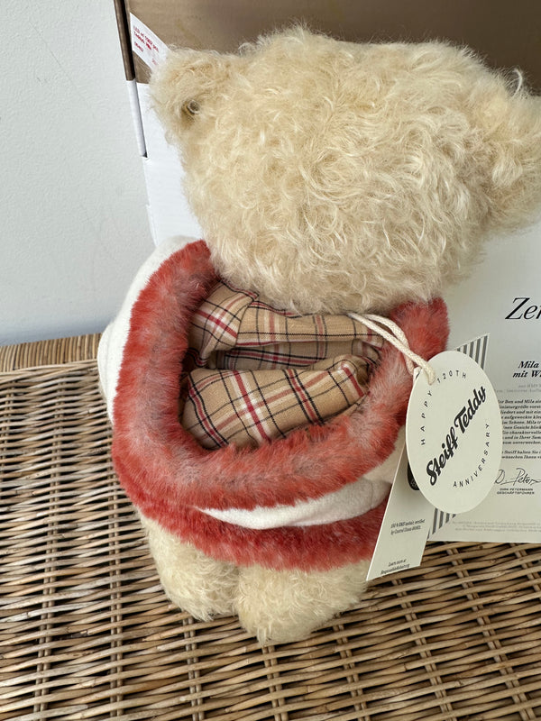 Mila Limited Edition Steiff Collectable Teddy Bear with Winter Jacket No 492