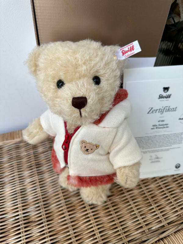 Mila Limited Edition Steiff Collectable Teddy Bear with Winter Jacket No 492