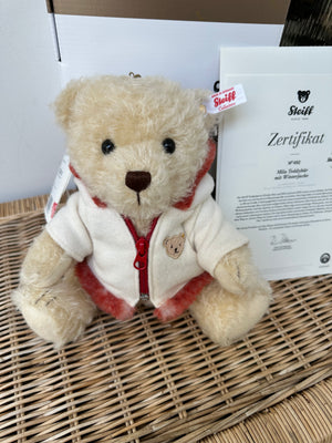 Mila Limited Edition Steiff Collectable Teddy Bear with Winter Jacket No 492