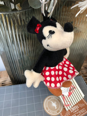 Minnie Mouse Swarovski Pendant Key Ring Miniature Bag Charm