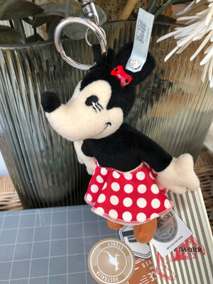 Minnie Mouse Swarovski Pendant Key Ring Miniature Bag Charm