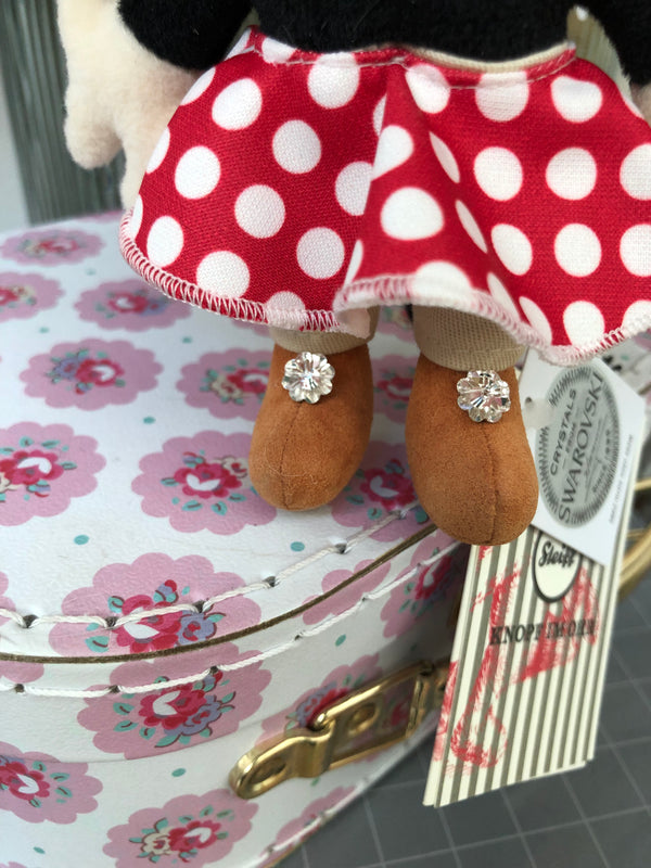 Minnie Mouse Swarovski Pendant Key Ring Miniature Bag Charm